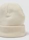 Beige jersey knit beanie with cuff_2