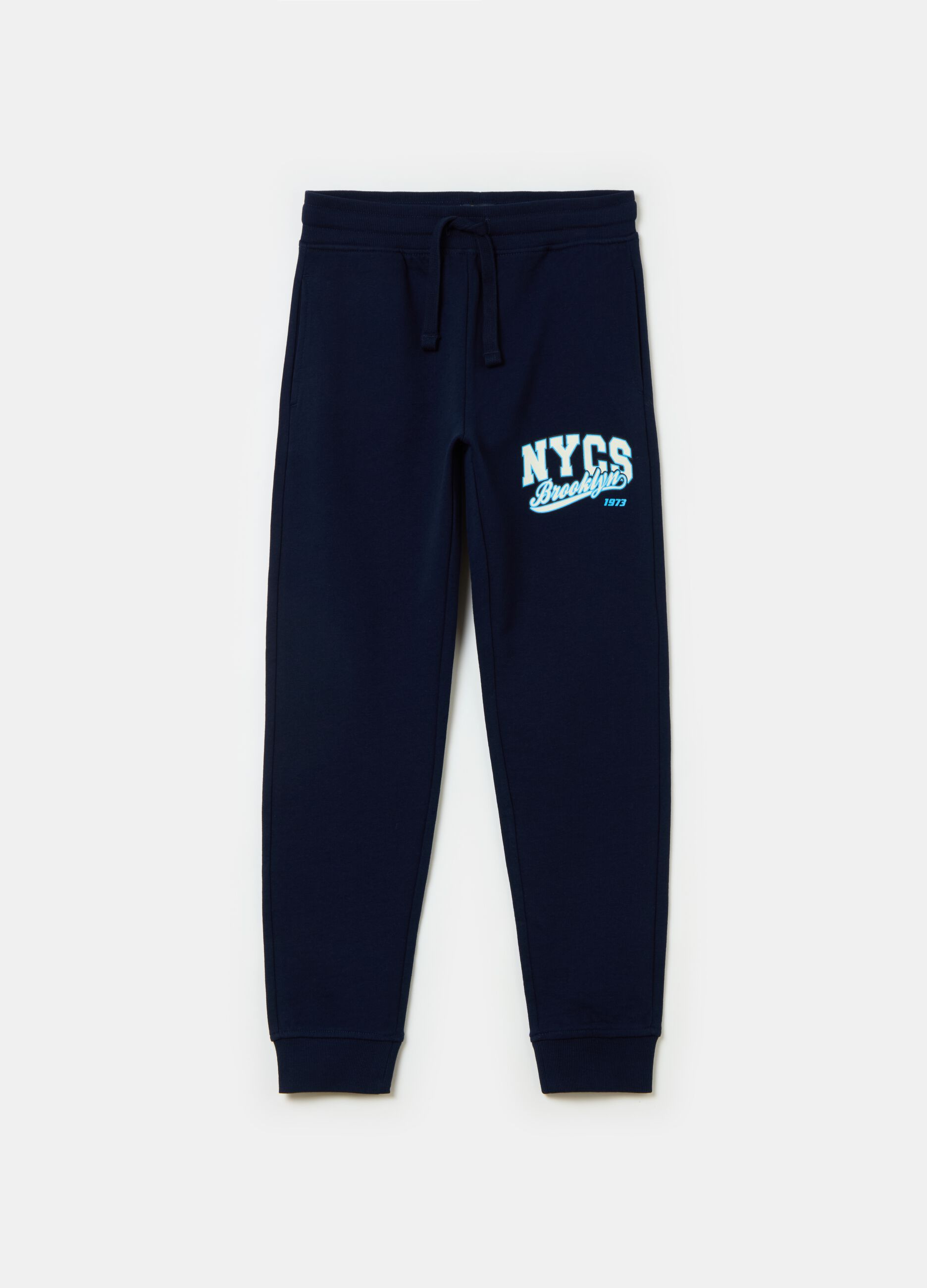 Joggers in felpa con stampa lettering