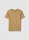 Brown pure cotton regular fit T-shirt_4