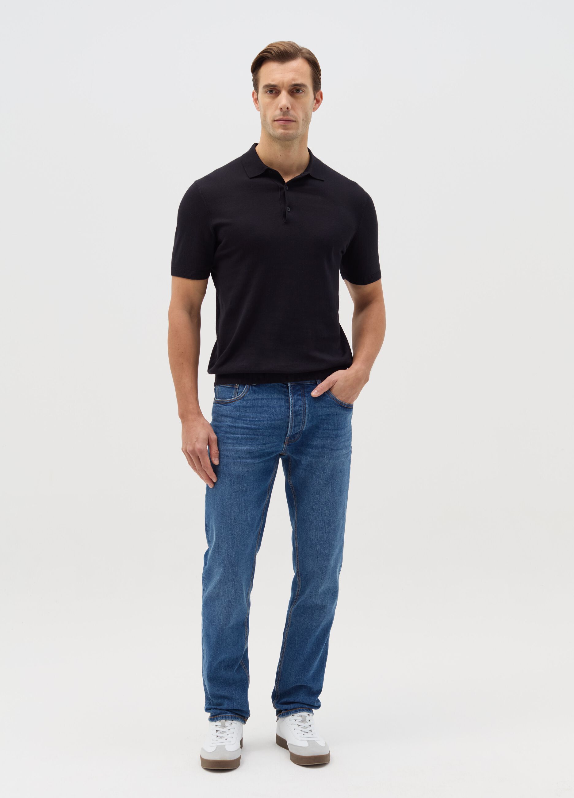 Slim-fit stretch jeans