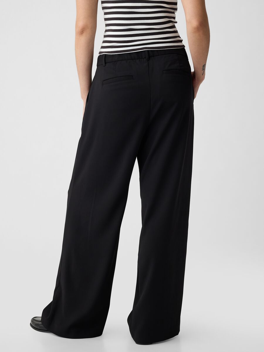 Pantalone wide leg vita alta con pinces_5