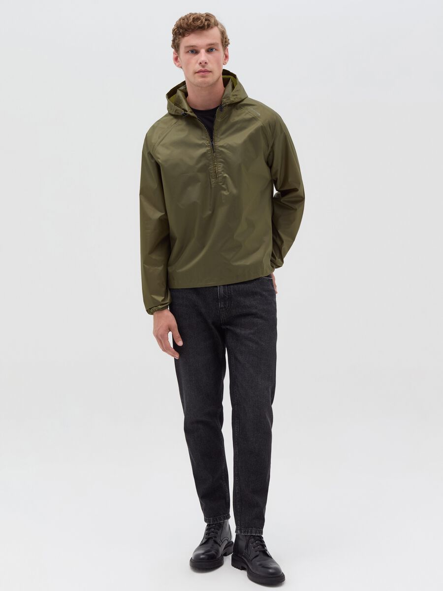 Essential waterproof half-zip jacket_1