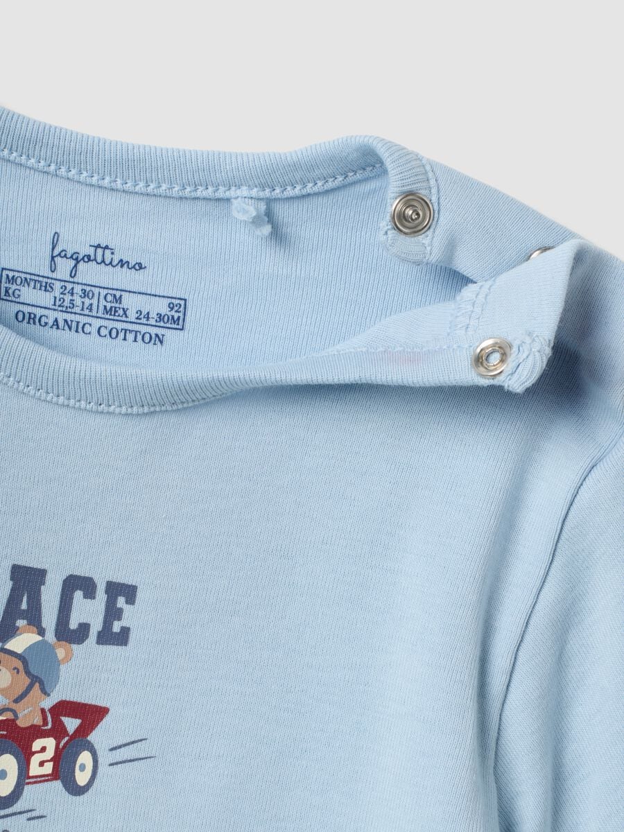 Bipack t-shirt multicolor in puro cotone organico per neonato e bimbo_3