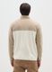 Multicolour regular fit fleece mix high-neck sweatshirt with zip_2