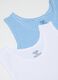 Set of two-pack boys' vests in multicolour pure cotton regular fit_2