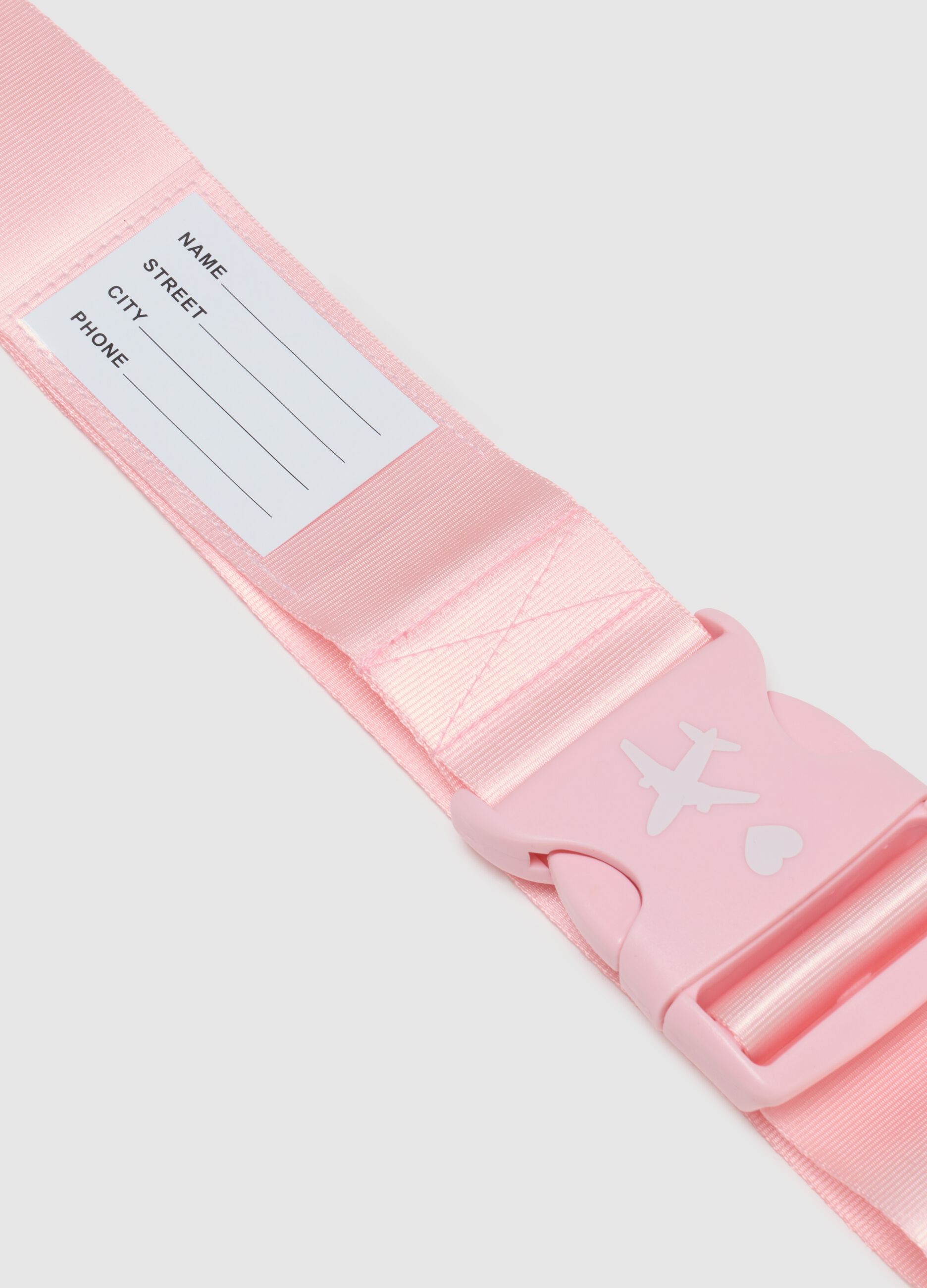 Pink belt with adjustable buckle