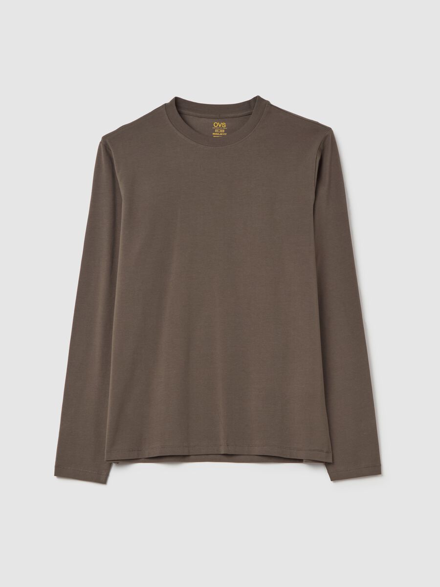Long-sleeved T-shirt in stretch cotton_4