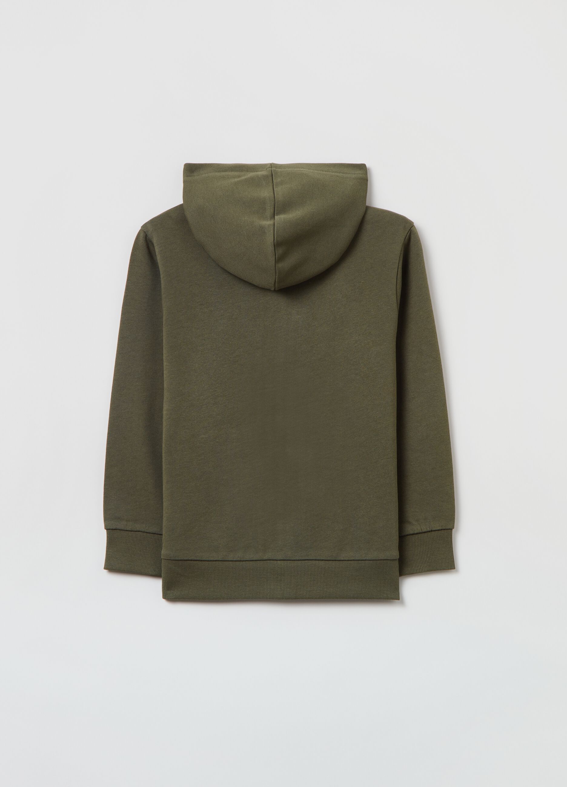 Full-zip in French Terry con cappuccio _1