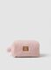 Pink makeup bag with pompom_0