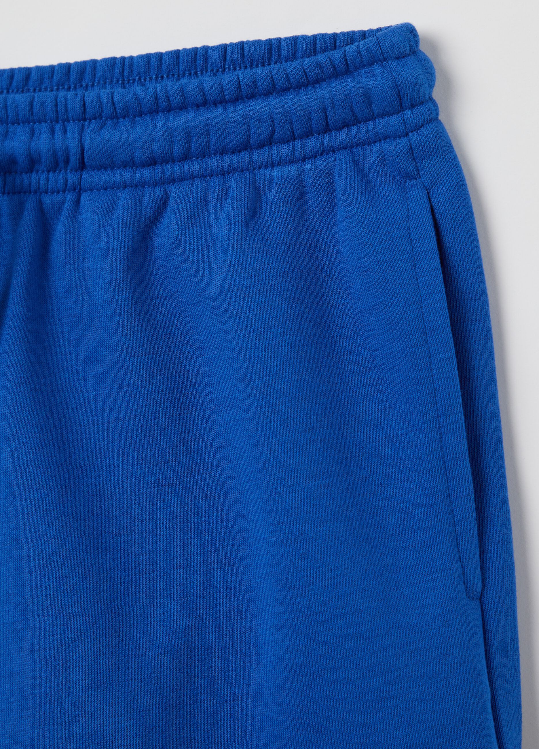 Shorts in French terry with drawstring