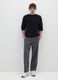 Grey Stretch Regular Fit Trousers_0