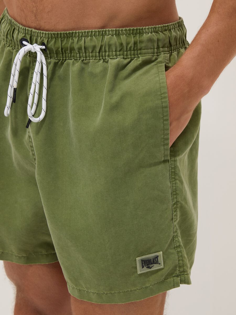 Costume boxer verde mare con coulisse_3