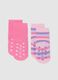 Girls' Multicolor Cotton Stretch Socks_1