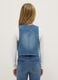 Girls' Slim Fit Blue Stretch Cotton Vest_1