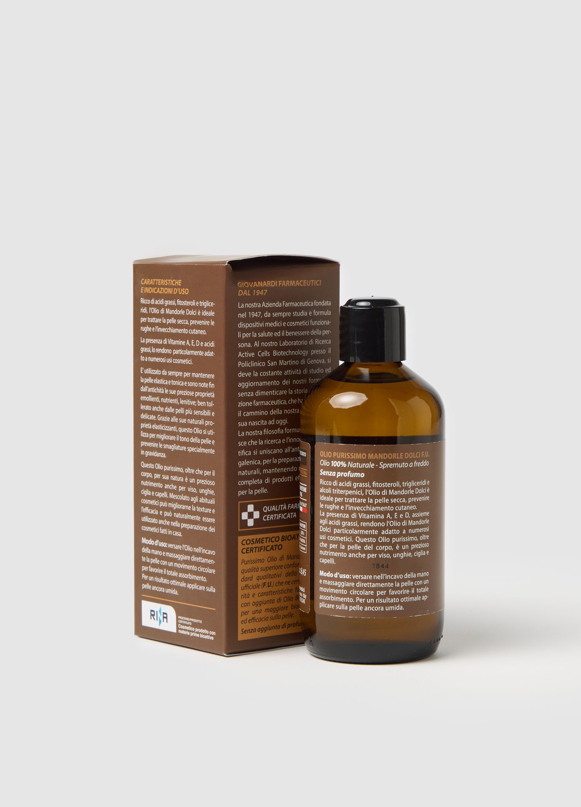 Elasticising body oil with sweet almonds