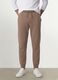 Beige organic cotton jogger trousers_1