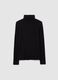 Black turtleneck regular fit sweater_4