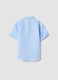 Light blue linen and cotton blend boys&rsquo; shirt, regular fit_1