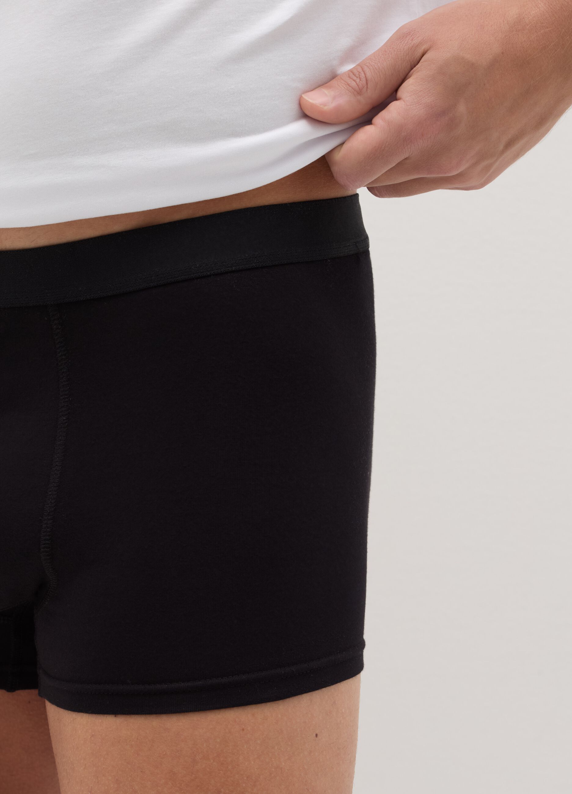 Five-pack boxers in organic cotton