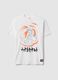White pure cotton regular fit T-shirt with Naruto print_4