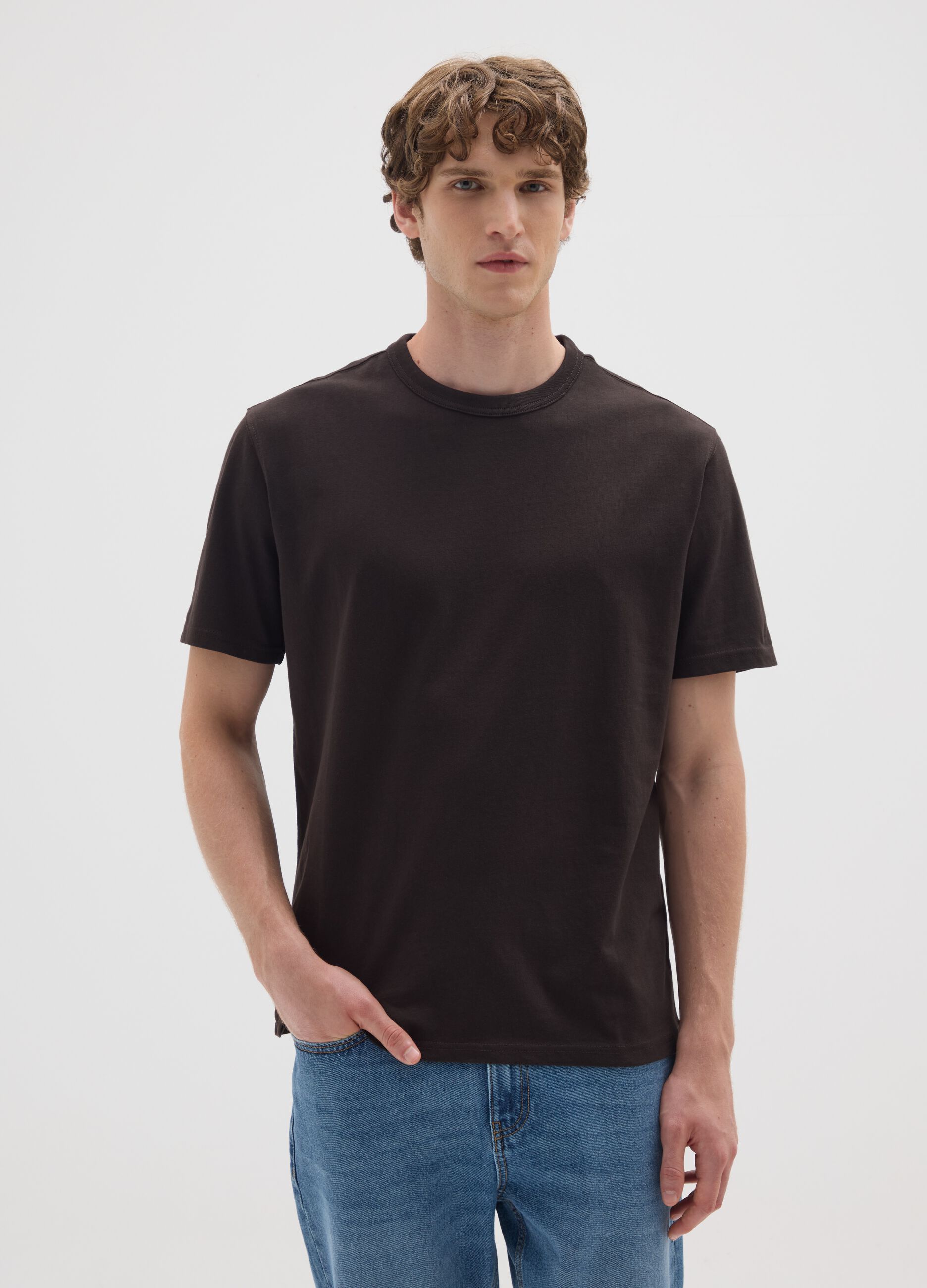Black Cotton T-Shirt