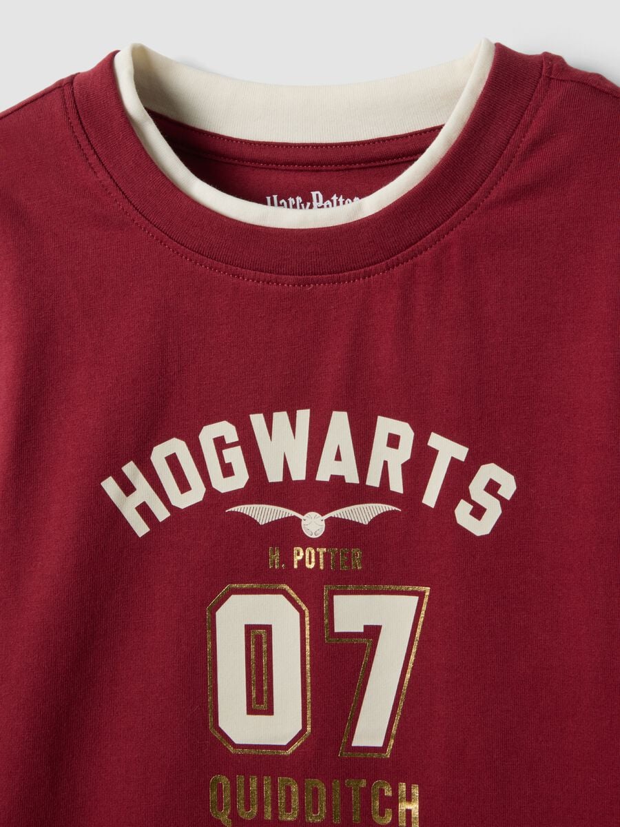 Red Harry Potter stretch cotton T-shirt_5