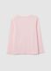 Girl's pink pure cotton T-shirt regular fit_1