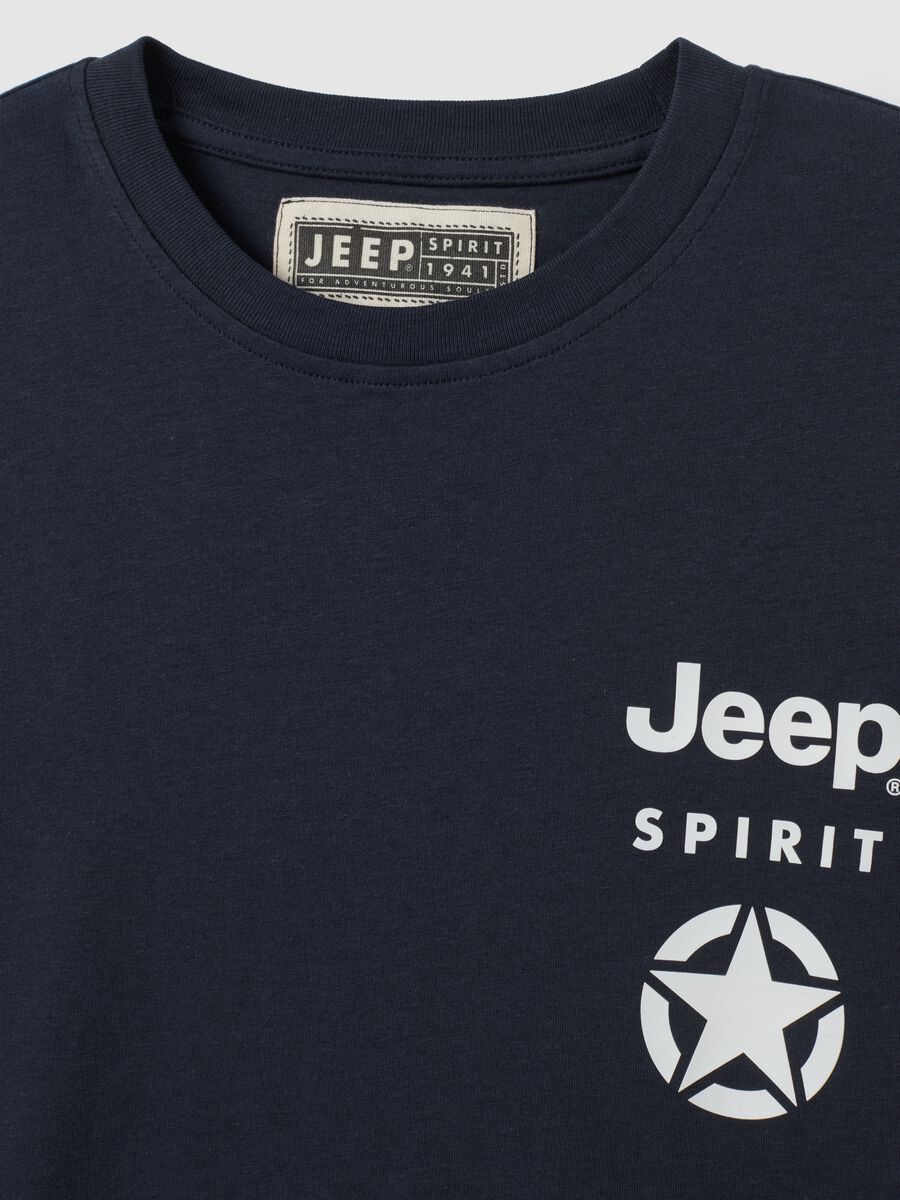 T-shirt in puro cotone blu scuro regular fit_5