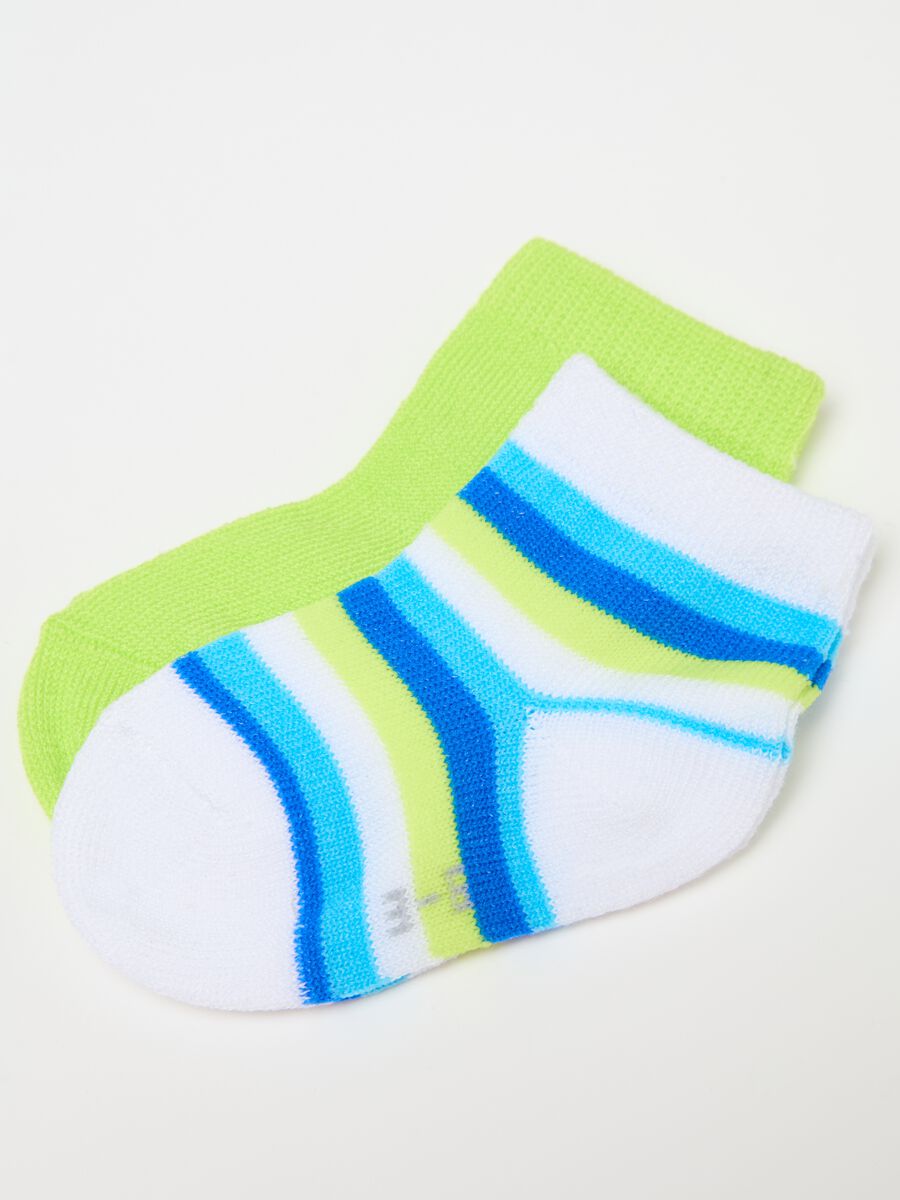 Three-pair pack short socks with frog design_2