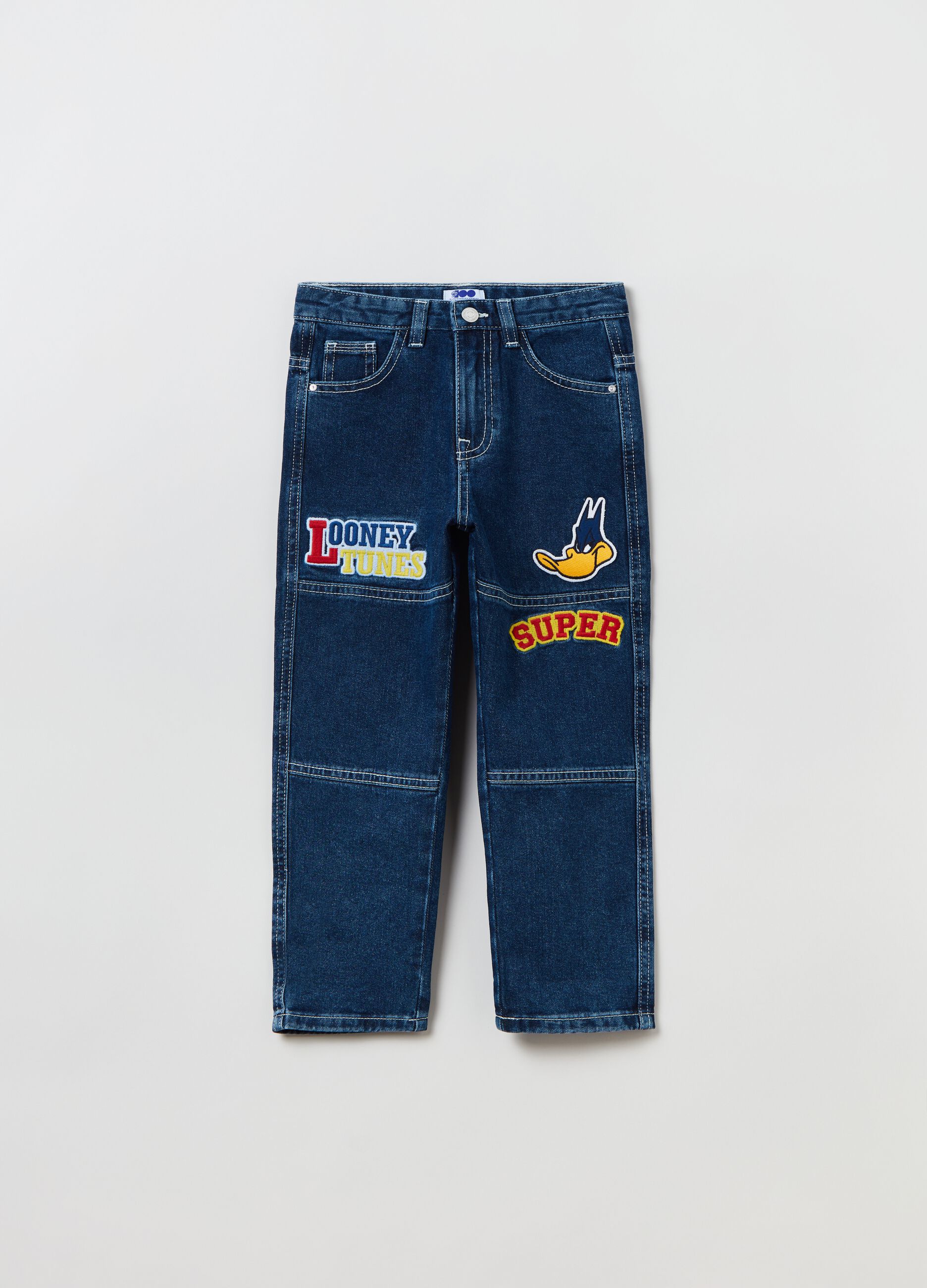 Jeans con patch 100° Anniversario_0