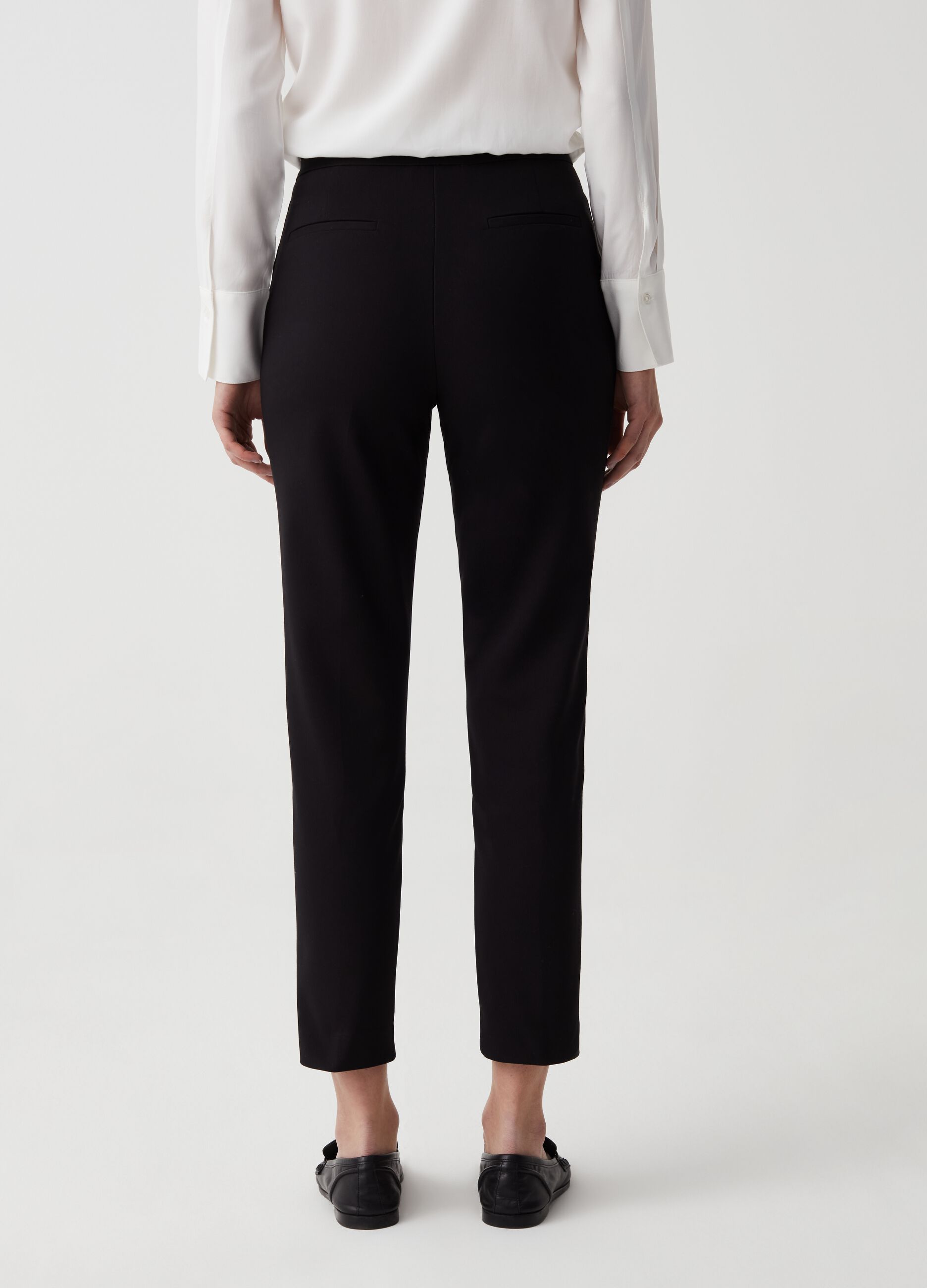 Pantaloni cropped a sigaretta stretch