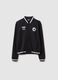 Children's regular fit black cotton-blend jacket with Celtics embroidery_3