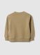 Children's regular fit beige pure cotton sweatshirt_1