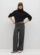 Grey Wide-Leg Stretch Trousers_0