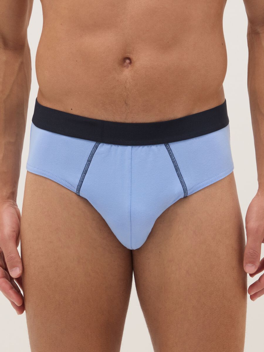 Pack of multicolour regular fit stretch cotton briefs_1