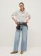 Pure Cotton Blue Wide Leg Jeans_0