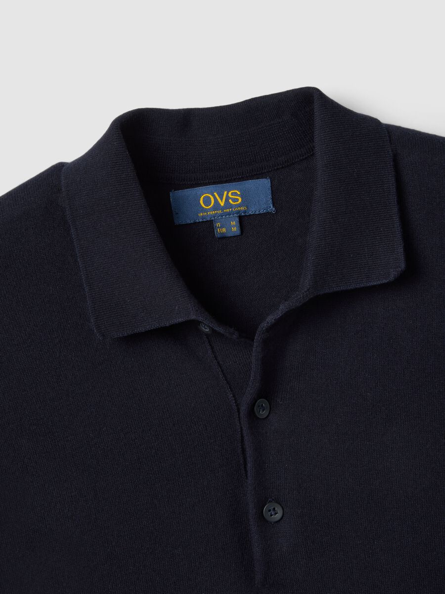 Pure cotton blue polo regular fit_5