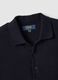 Pure cotton blue polo regular fit_5