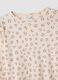 Beige pure organic cotton printed pyjamas for girls_2