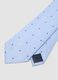 Light blue tie, 7.5 cm blade, polka dot pattern_1