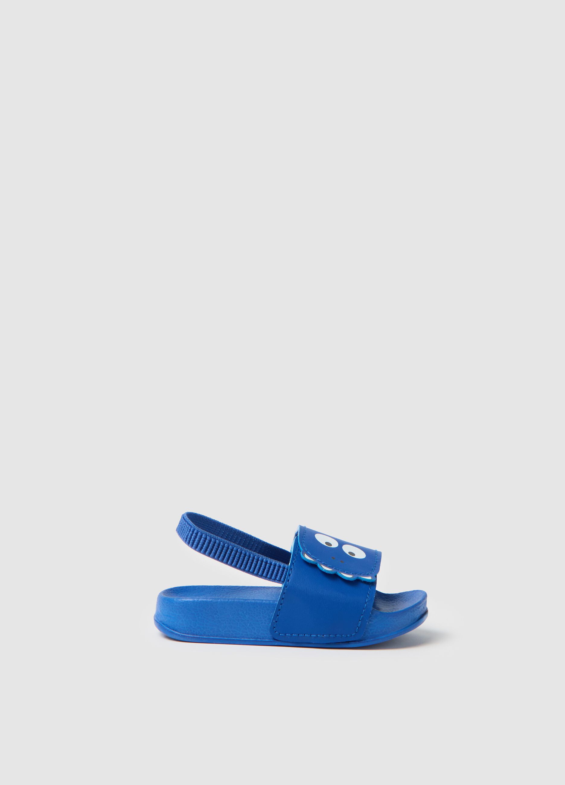Sandali da bambino in EVA blu con occhi divertenti