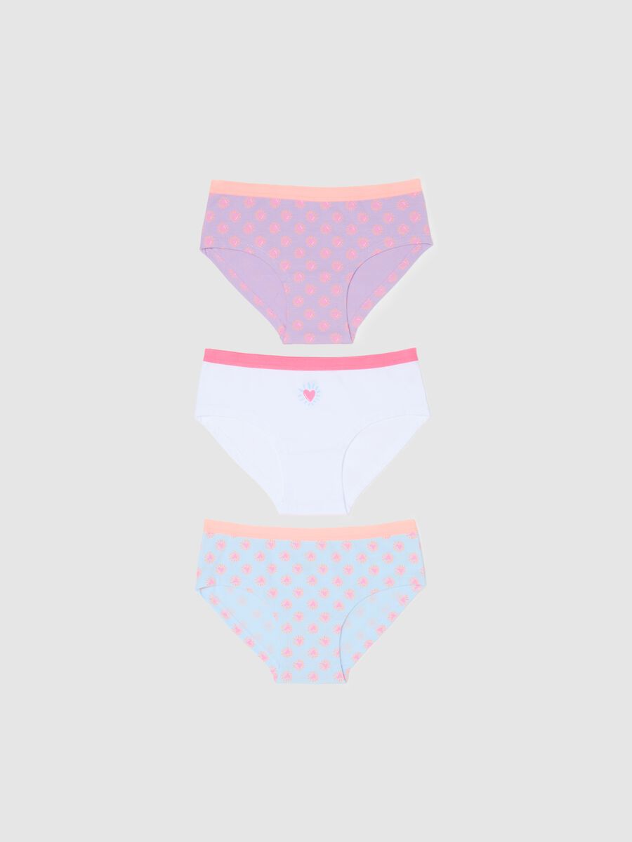 Tripack culotte con stampa cuori_0