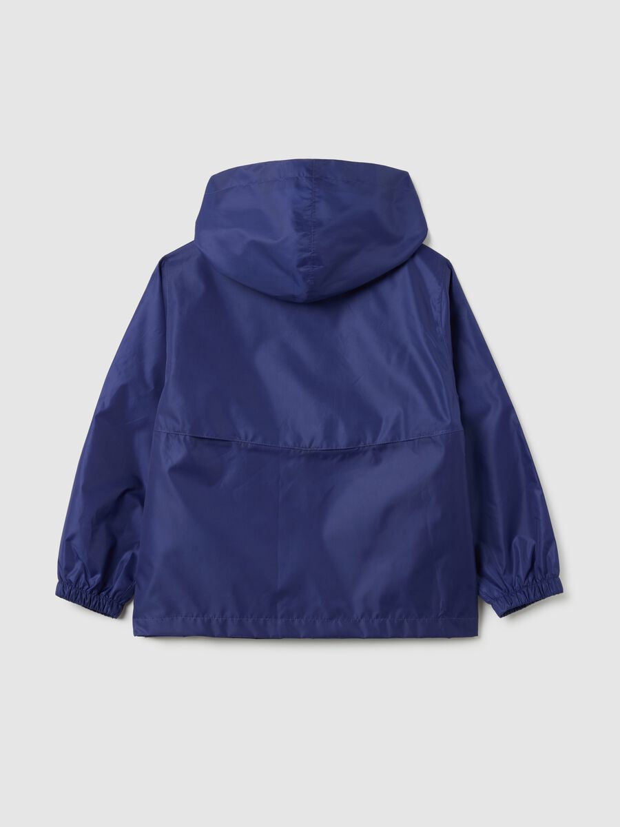 Blue girl's hooded jacket_4