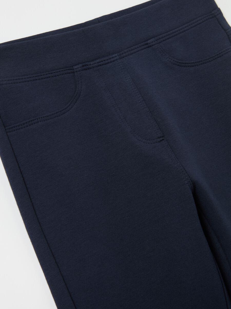 Treggings flare fit in cotone stretch_2