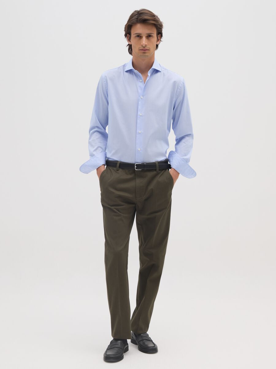 Pantaloni chino verdi regular fit_0