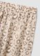 Pigiama beige in cotone organico con stampa animalier per bambina e ragazza_3