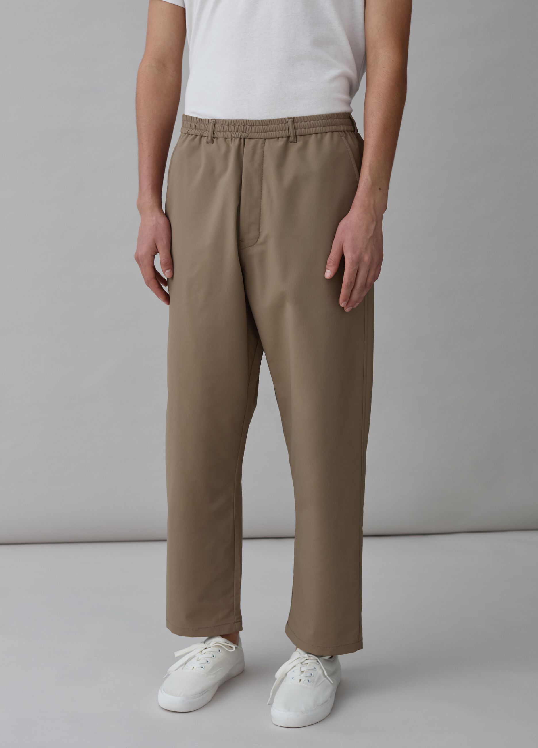 Pantalone straight fit in tessuto tecnico Selection