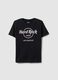Black pure cotton regular fit T-shirt with Hard Rock Cafe print_4