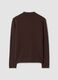 Brown pure cashmere polo-collar jumper, regular fit_1