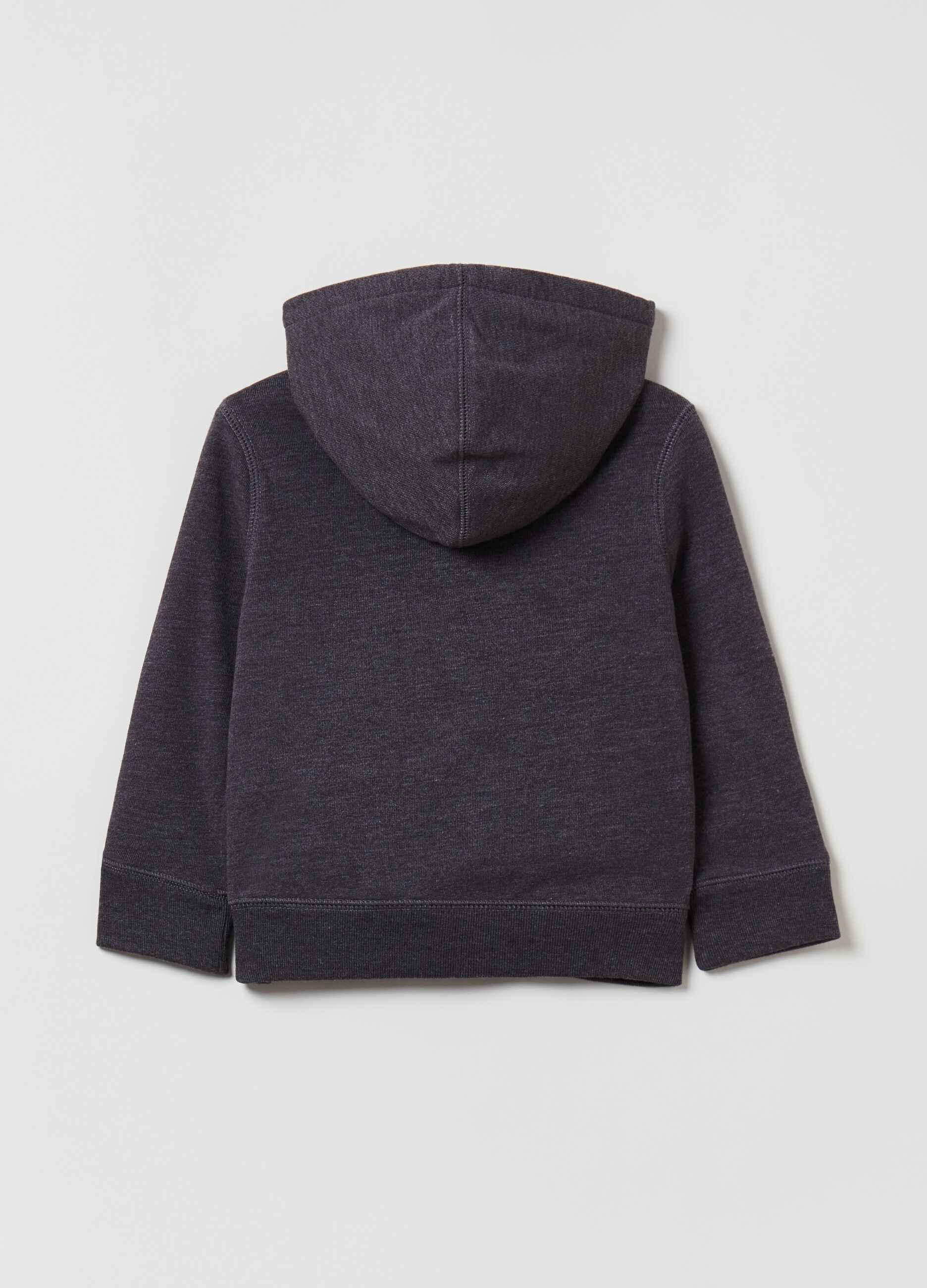 Full-zip plush hoodie